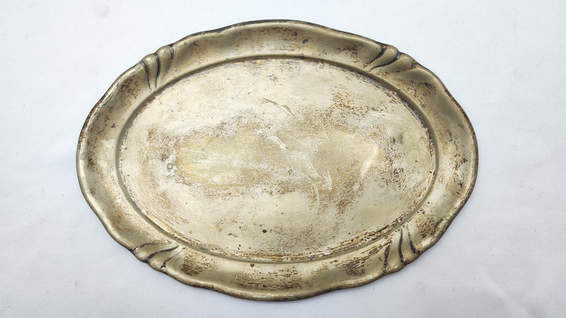 Antique German oval silver tray made by Wolter Otto - Schwäbisch Gmünd (1 of 3)