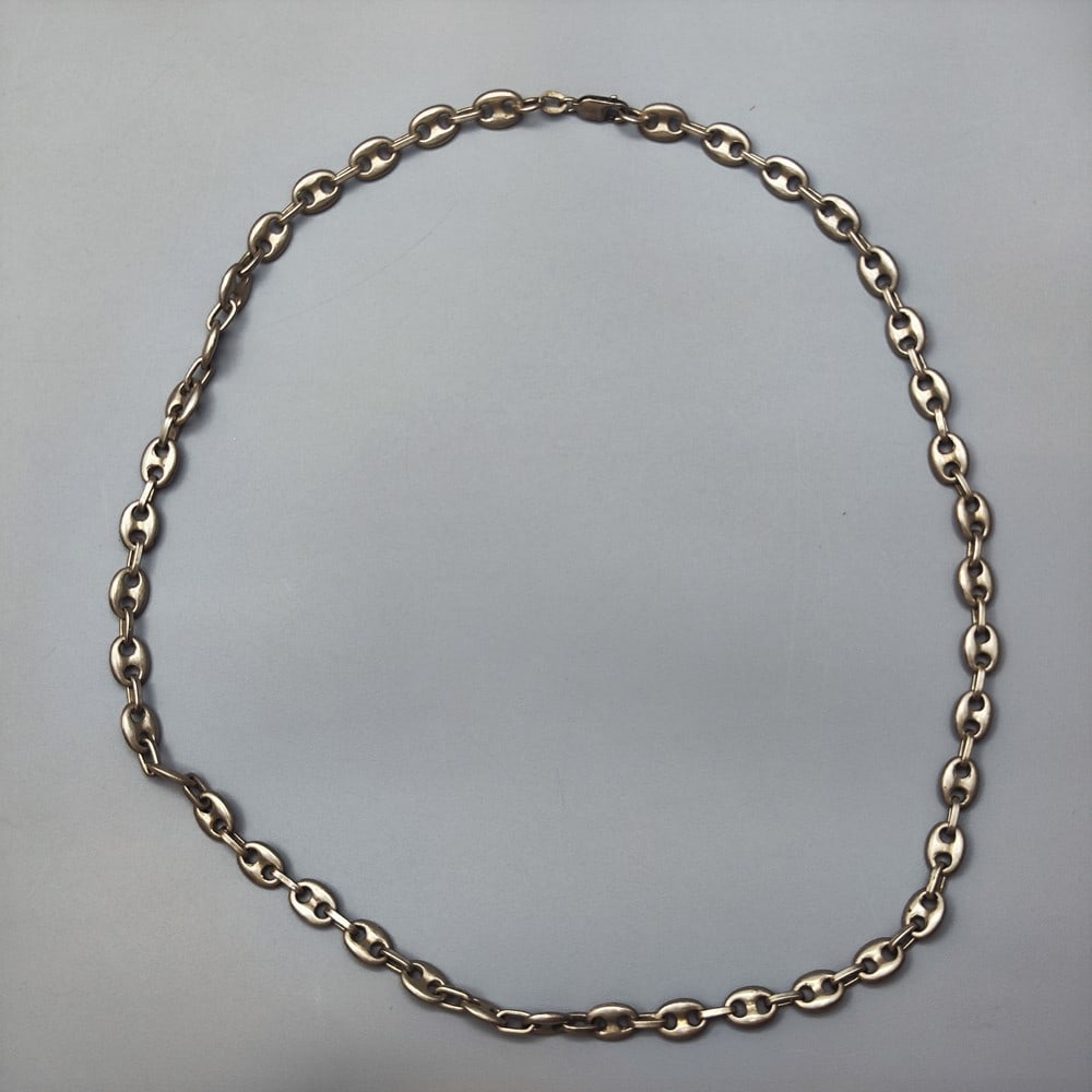925 silver link bead necklace (1 of 4)