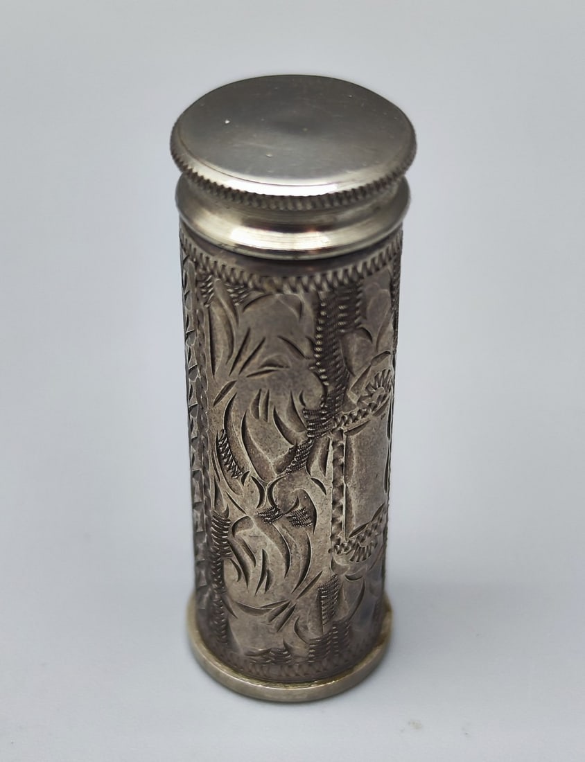 Antique Austrian art deco 900 silver lipstick holder made by Ideal (1 of 7)