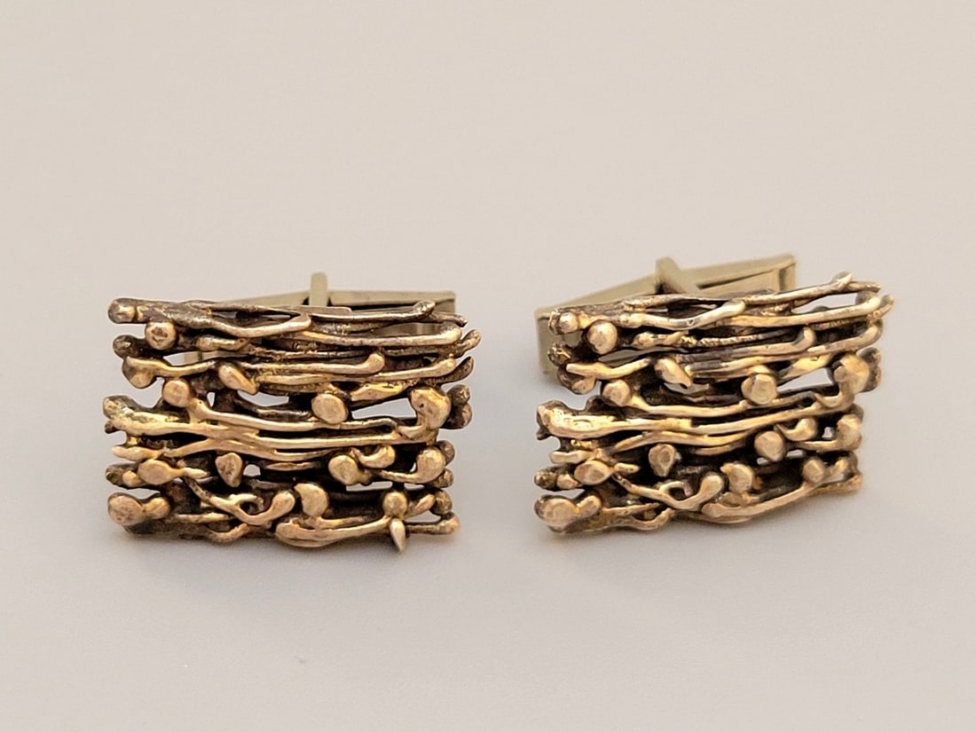 Pair of vintage silver cufflinks (1 of 4)