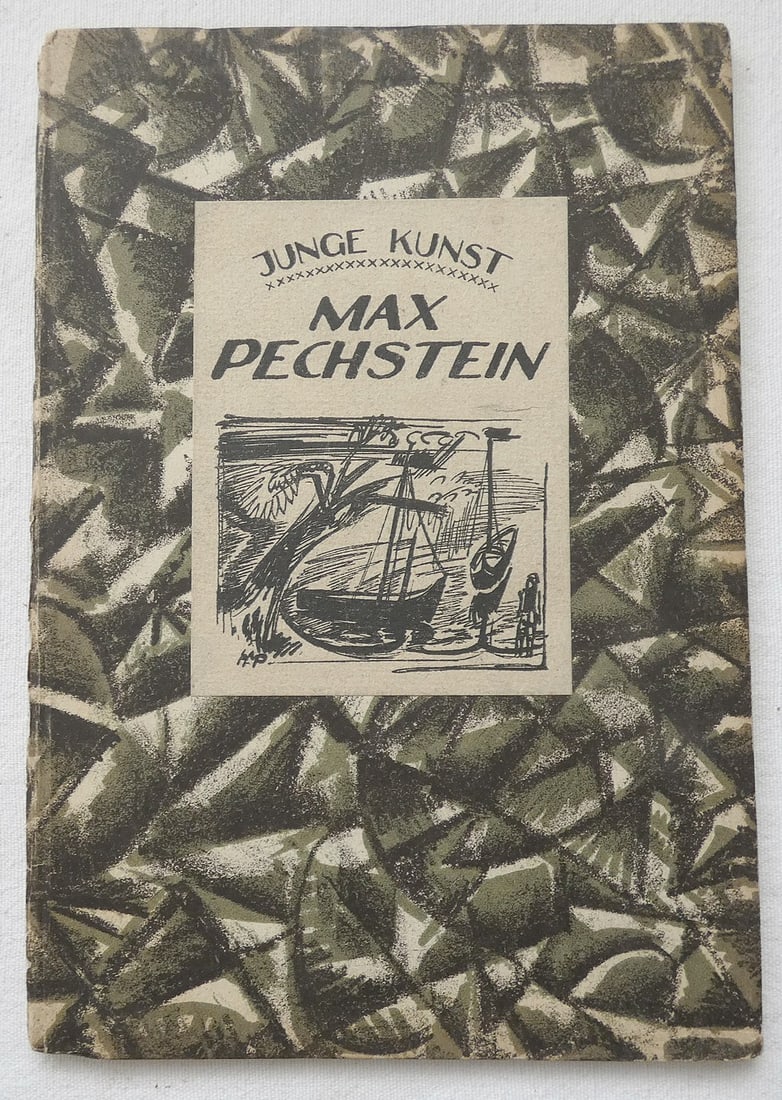 German Avant-Garde Book. Max Pechstein von Georg Biermann, Litho cover by Wilh. Pluennecke and litho: German Avant-Garde Book. Max Pechstein von Georg Biermann, Litho cover by Wilh. Pluennecke and litho Drawing by Max Pechstein, 32 illustr., 1920, Junge Kunst, Band 1. Klinkhardt & Biermann, Leipzi
