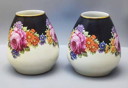 A pair of porcelain vases made by Zeh, Scherzer & Co. (1 of 7)