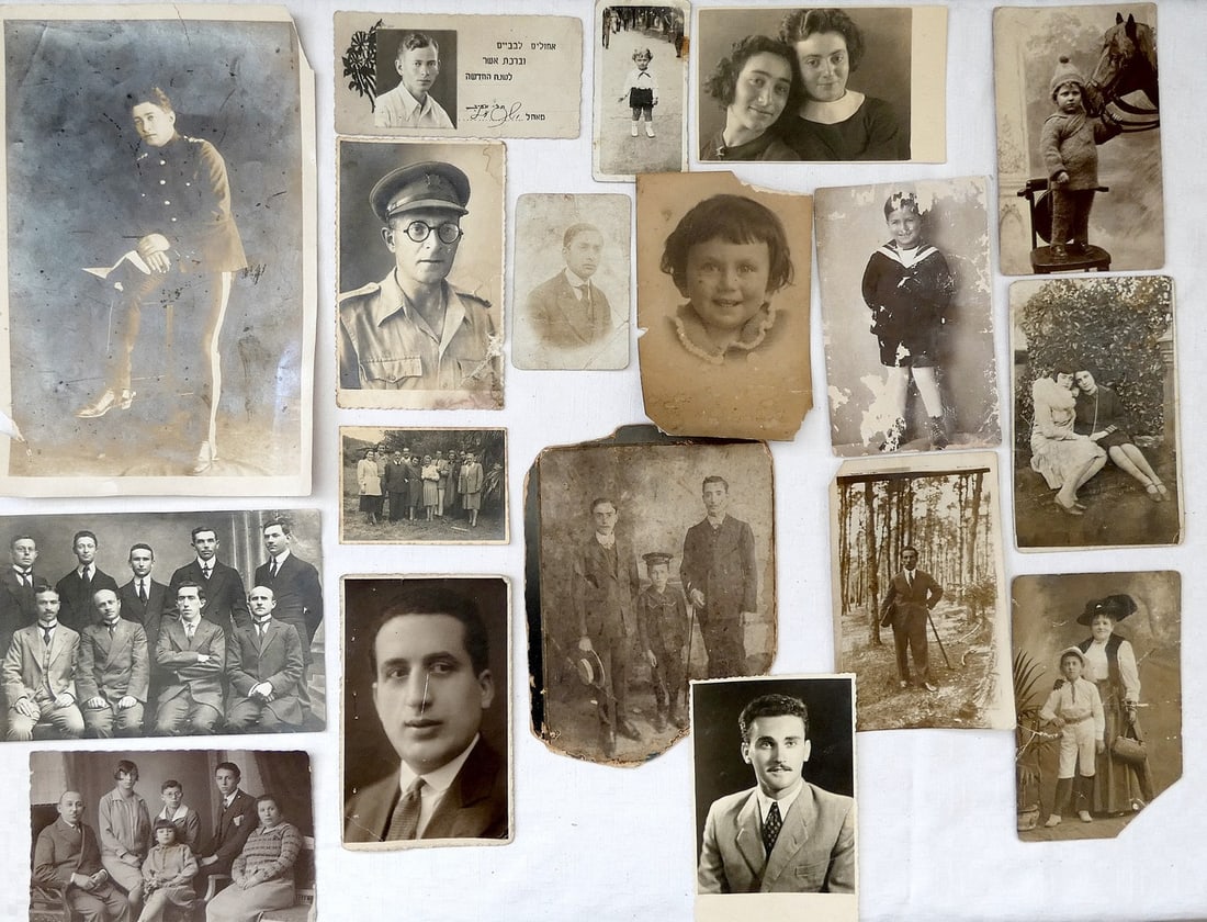 18 Antique Photos of a Jewish Officer of the British Army and his Family, including Shana Tova Card, (1 of 20)