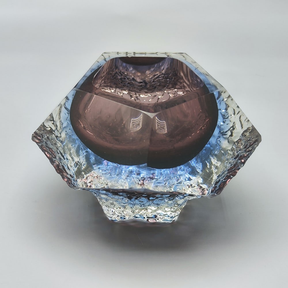 Vintage Italian Somersso Murano glass vase-ashtray (1 of 6)