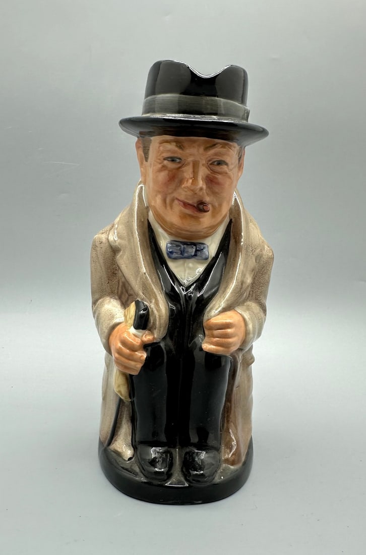 Ceramic beer mug Winston Churchill British Prime Minister made by Royal Doulton (1 of 7)