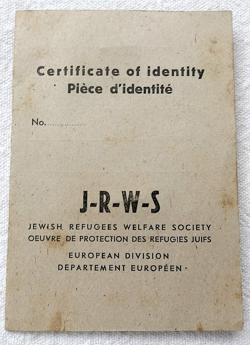 She'erit Ha-Pleita. Jewish DP Camp Munchen Certificate of Identity of Berl Disha, 1948 (1 of 6)