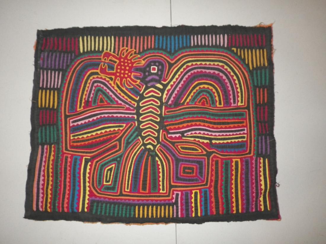 Thunderbird with Crab Native American Mola (1 of 2)