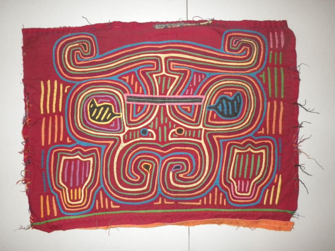 Buffalo Native American Mola (1 of 2)