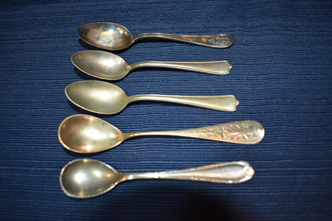 Five (5) Assorted Antique Demitasse Spoons (1 of 10)
