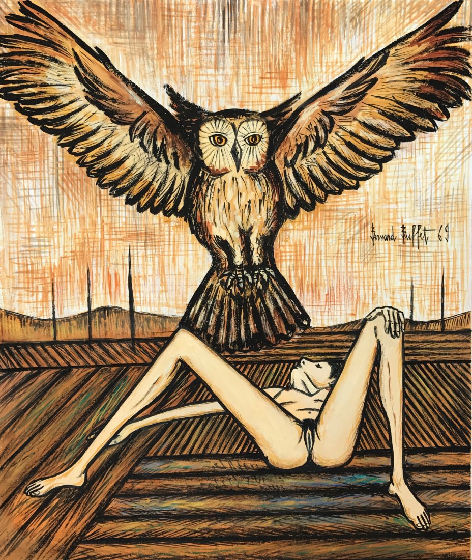 Bernard BUFFET (1928-1999) Gouache on Paper. (1 of 1)