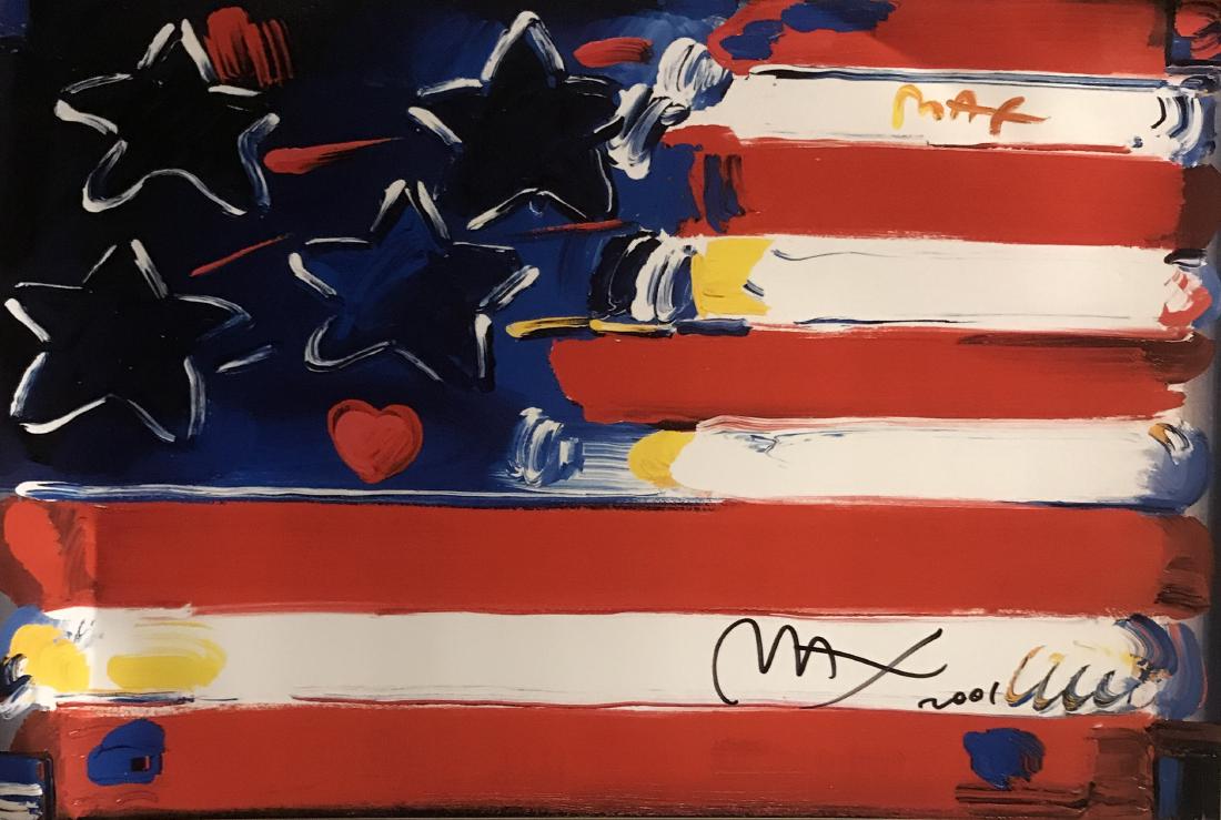 Peter Max Signed Lithograph - America 2000 (1 of 1)
