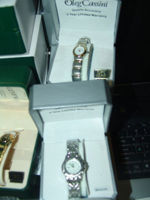 OLEG CASSINI WATCHES MAY BE ASST PRICED UP TO $85S: OLEG CASSINI WATCHES MAY BE ASST PRICED UP TO $85 NEW MAY NEED BATTERIES Quantity: 13