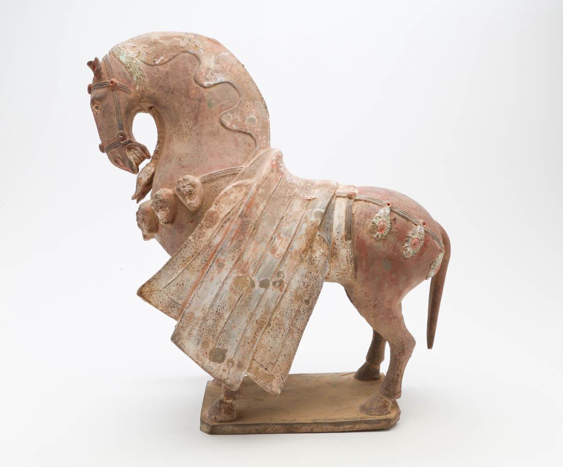 Han Dynasty pottery horse: Han Dynasty pottery horse. 10x9"