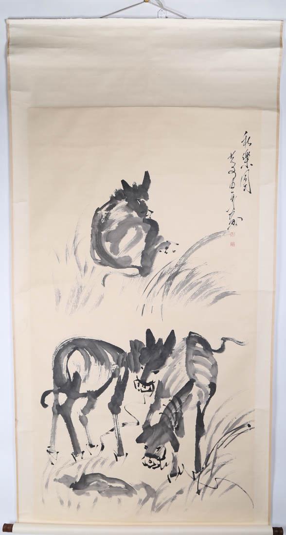 Chinese watercolor scroll (1 of 5)