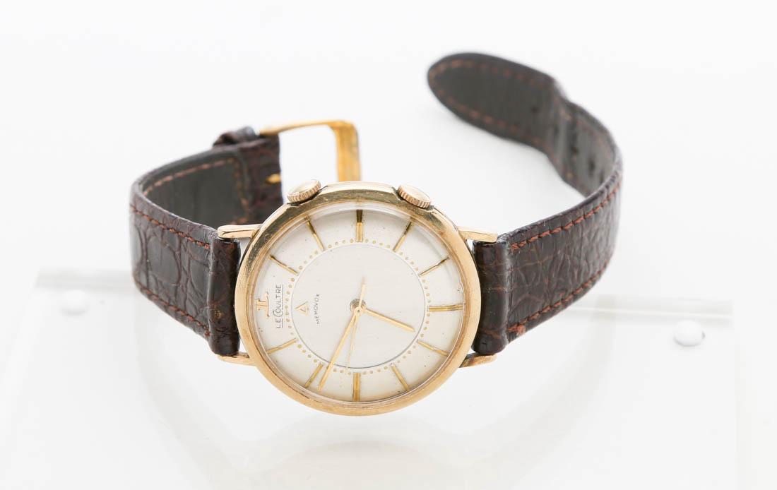 Lecoultre gold-plating watch with alarm clock (1 of 3)