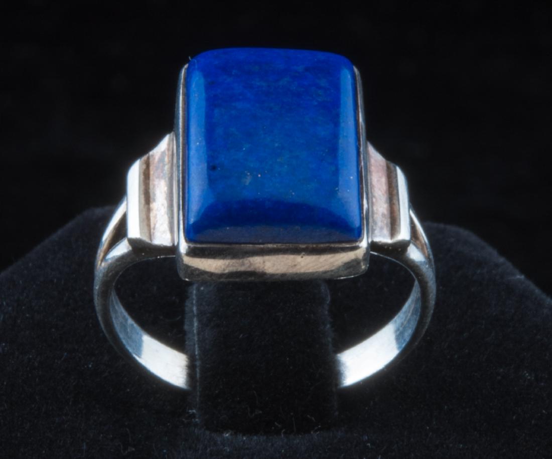 Vintage lapis sterling silver ring (1 of 2)
