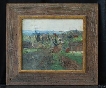 Pennsylvania Listed Artist Walter Baum 1884-1956 Oil: Medium: Oil On Board Age: Circa 1900-1949 Painting Size: 12" x 14" Artist: Walter Emerson Baum (1884 - 1956) Frame Size: 19" x 21" Signature: Lower Left Condition: Great Condition Frame: Well Matched