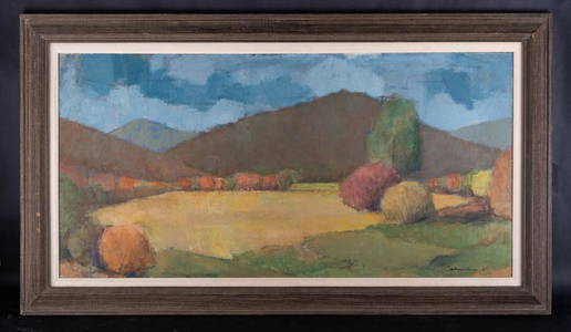 Vintage  American Impressionist Oil Painting