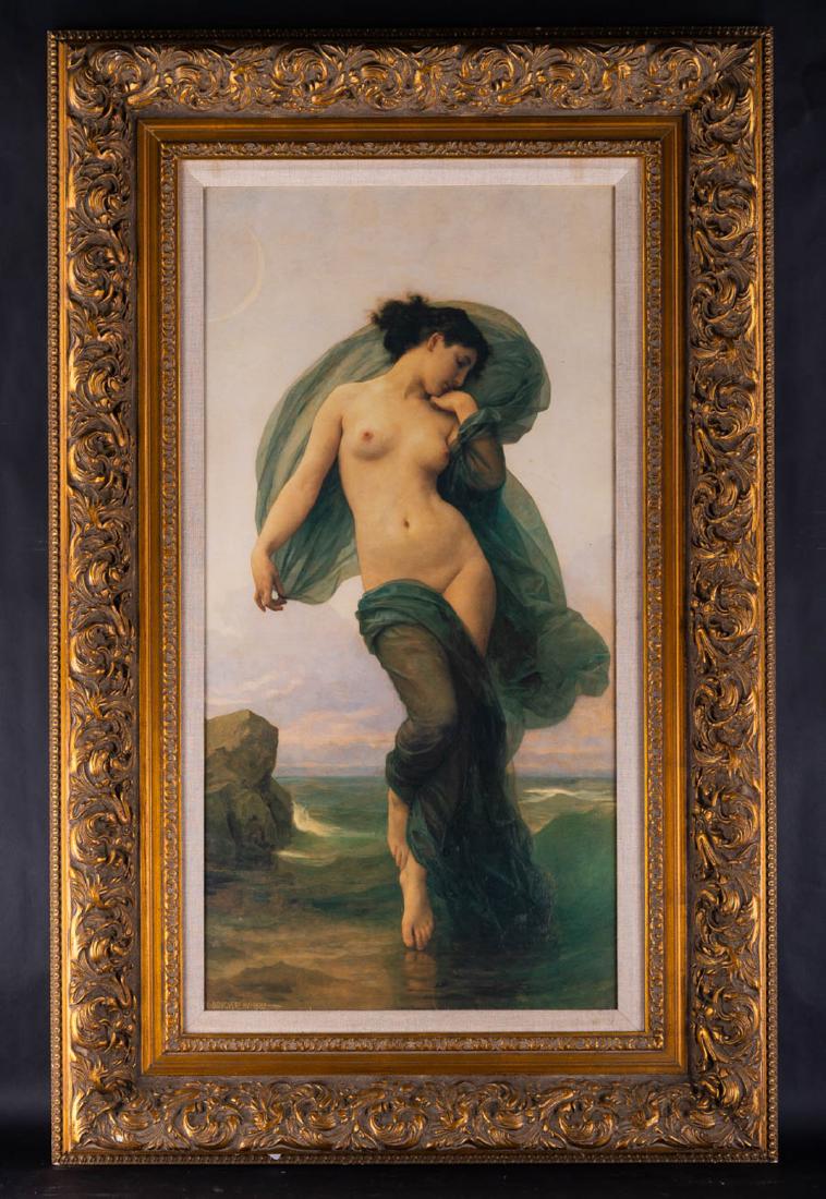 Large After William Bouguereau Oil Painting "Evening (1 of 10)