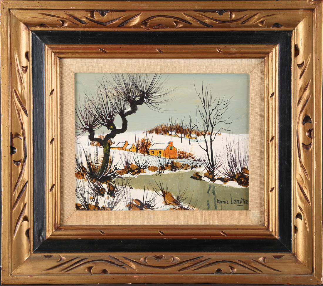 Impressionist Original Oil On Canvas "Snow Melt" By (1 of 10)