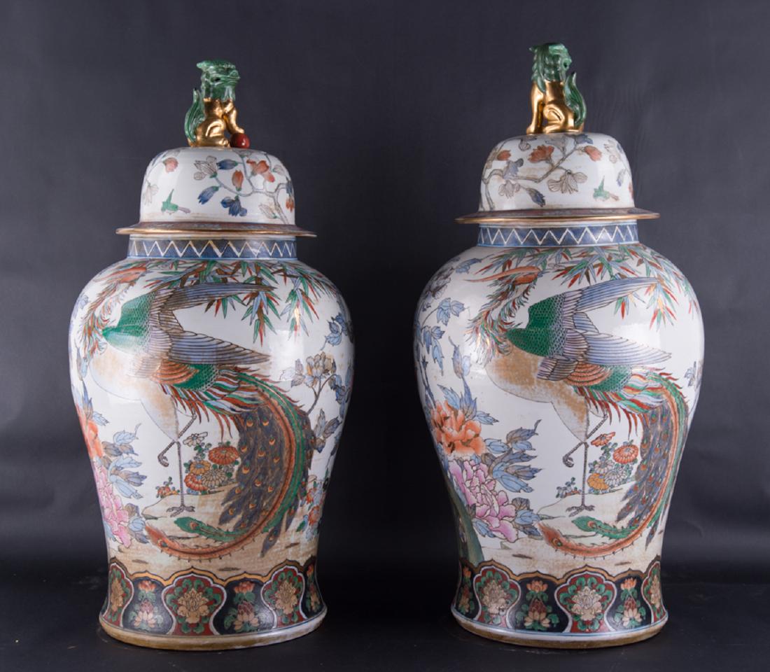 Pair Of Large Porcelain Vases (1 of 10)