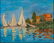 Vintage Post Impressionist Original Oil Painting - 2