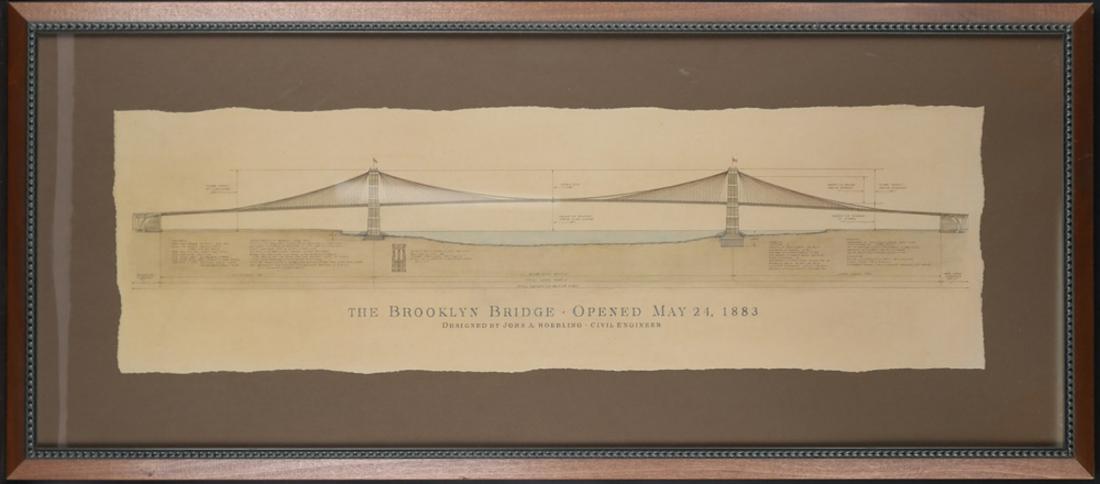 The Brooklyn Bridge Open May 24, 1883 Construction Plan (1 of 9)