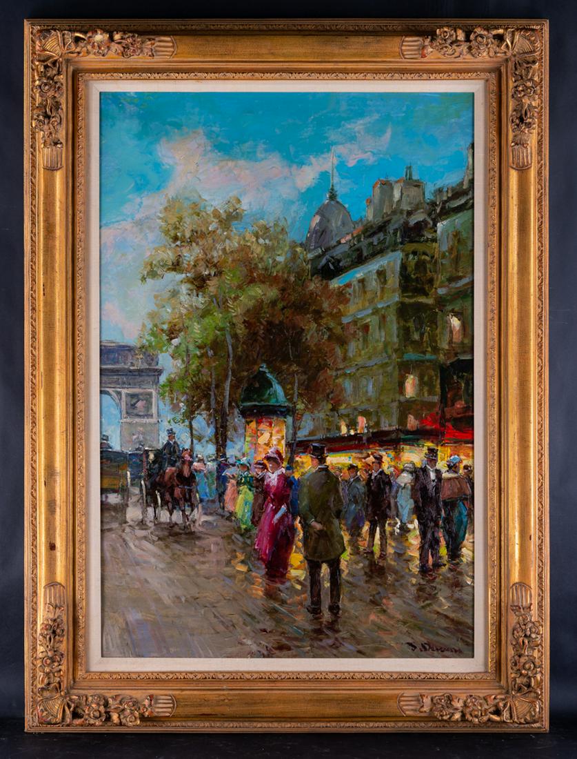 Large Vintage French Impressionist Original Oil (1 of 10)