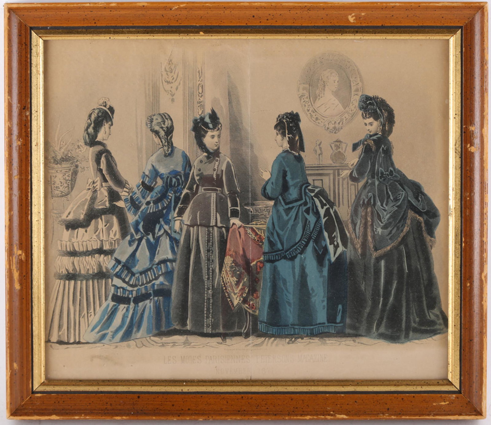 1871 La Mode IllustrÃ©e French ashion Engraving Print (1 of 4)