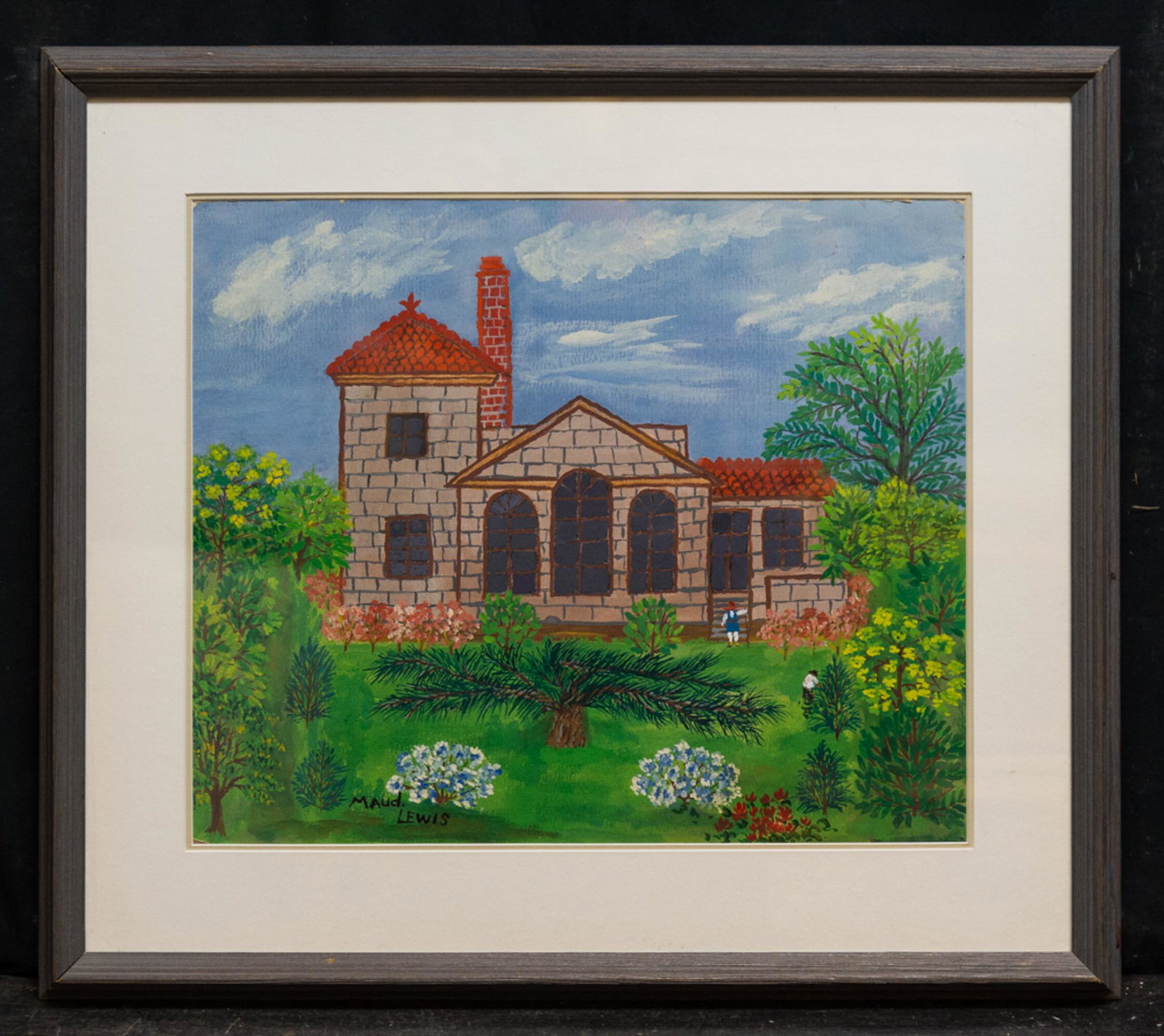 Maud Lewis (1903 - 1970) Canada Artist Mixed Media: Medium: Mixed media on paper Size: 14" x 17" Frame Size: 20" x 23" Condition: Great, no visible damages Style: Impressionist Artist: Maud Lewis (1903 - 1970) Provenance: Private collection in Long Isl