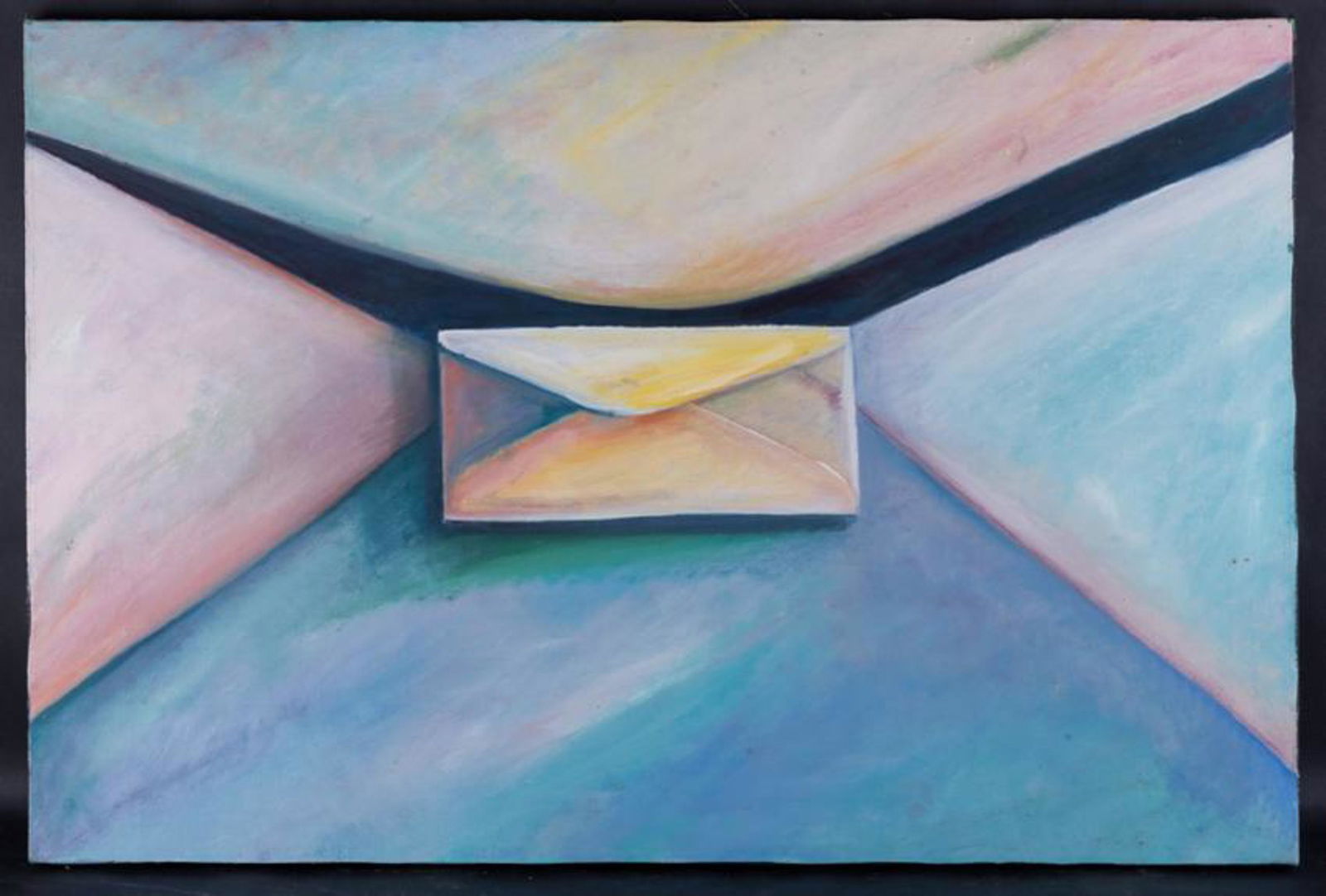 Vintage American Abstract Original Oil Painting (1 of 10)