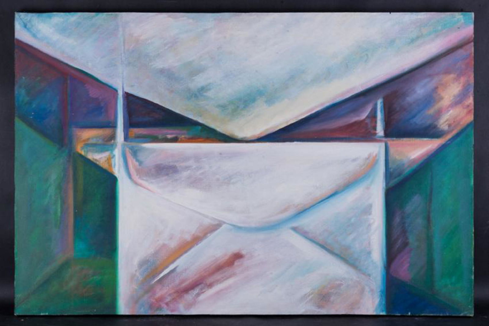 Vintage American Abstract Original Oil Painting (1 of 10)