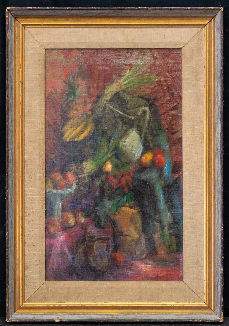 Patrick Henry Bruce (1881 - 1937) New York Artist Oil: Patrick Henry Bruce (1881 - 1937) Patrick Henry Bruce was active/lived in New York / France. Patrick Bruce is known for abstract painting, still life, portrait. Medium: Oil on canvas Size: 20" x 12" F