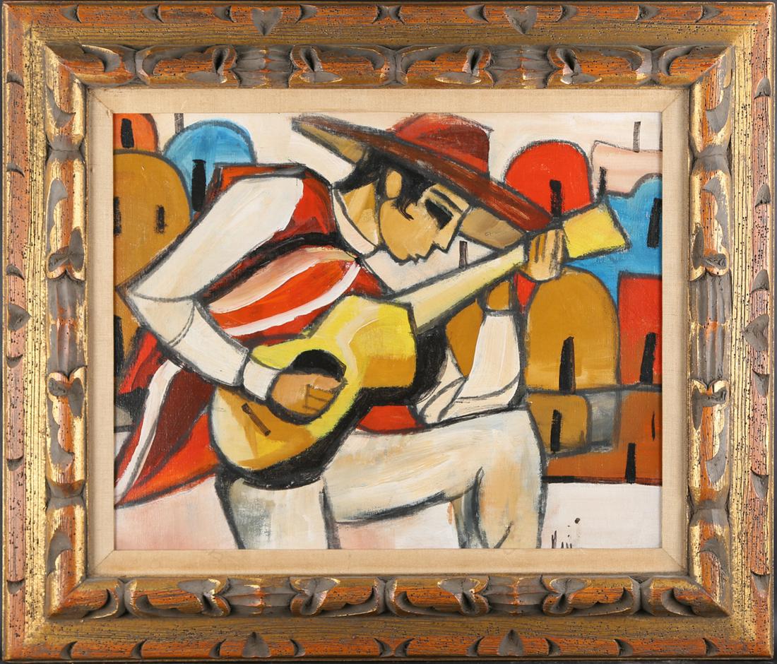 Vintage Impressionist Original Oil On Canvas "A Man: Title: "Village At Night " Medium: Oil On Canvas Style: Impressionist Size: 11" X 15" Fram Size: 15" X 19" Age: 1950s Art: Unclear Signature: Unclear Condition: Great, no damage Provenance: Collection