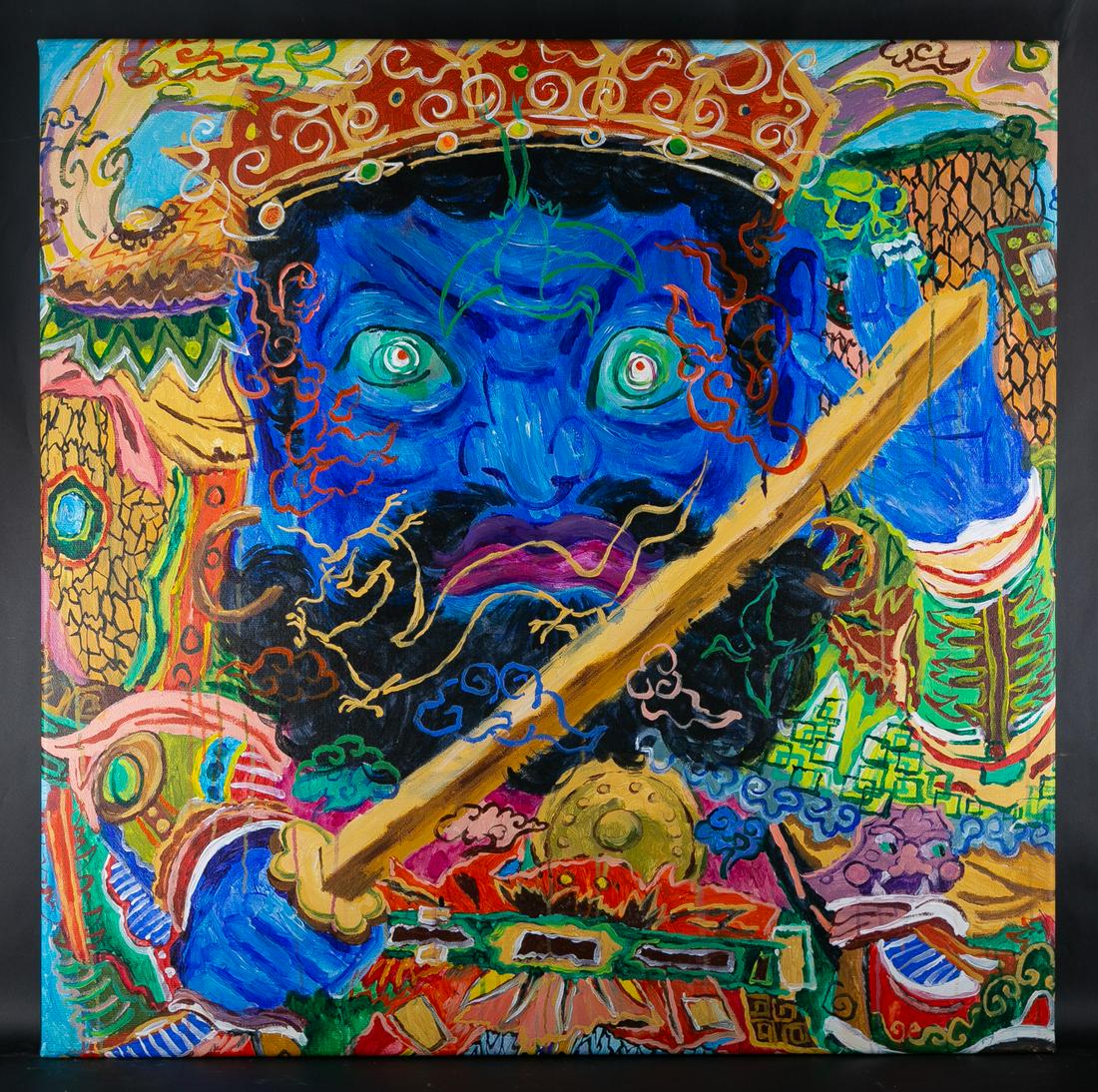 Fine Art Oriental Original Oil Painting By Artist Mo Li (1 of 6)