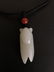 Qing Dynasty white jade cicada pendant