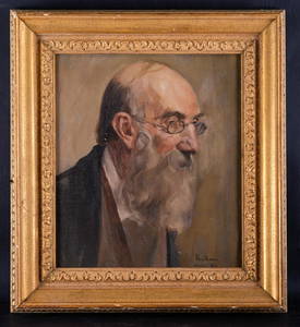 Early 20th Century Original Oil Painting "Portrait Of