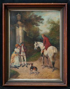 Early 20th Century Traditional Oil Painting "Hunter And: Early 20th Century Traditional Oil Painting "Hunter And His Dog" Medium: oil on copper Size: 16" x 12" Frame Size: 19" x 15" Condition: Great, No Blemishes Style: Impressionist Circa: 1900-1949 