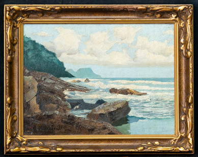 Karl Schmidt  (1890 - 1962) Massachusetts Artist Oil: Karl Schmidt (1890 - 1962) Karl Schmidt was active/lived in Massachusetts, California, Connecticut. Karl Schmidt is known for landscape and marine painter. Medium: oil on board Size: 9" x 12" Frame Si