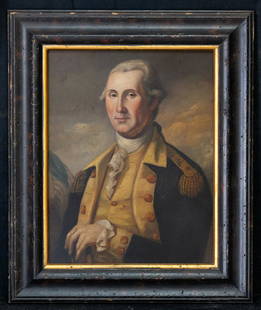 Early 20th Century American Oil Painting "Washington: Early 20th Century American Oil Painting "Washington Portrait" Medium: oil on copper Size: 14" x 11" Frame Size: 18" x 15" Condition: Great, No Blemishes Style: Impressionist Circa: 1900-1949 