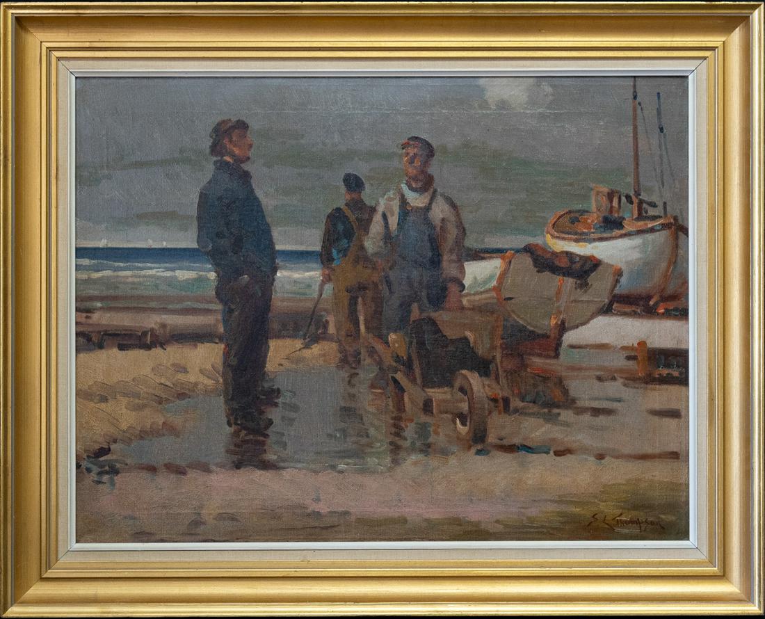 Sydney Thompson  (1877 - 1973) New Zealand Artist Oil (1 of 10)