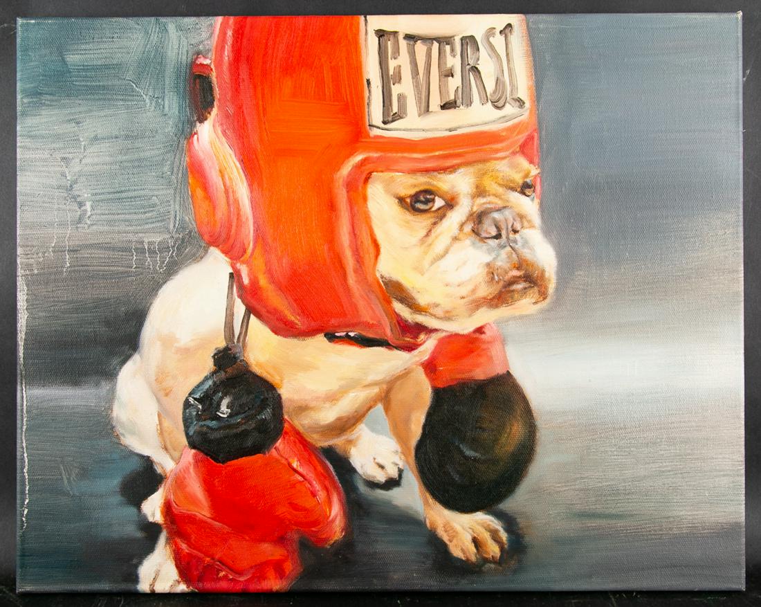 Animal Life Original Oil On Canvas By Artist Jiao Wang (1 of 8)