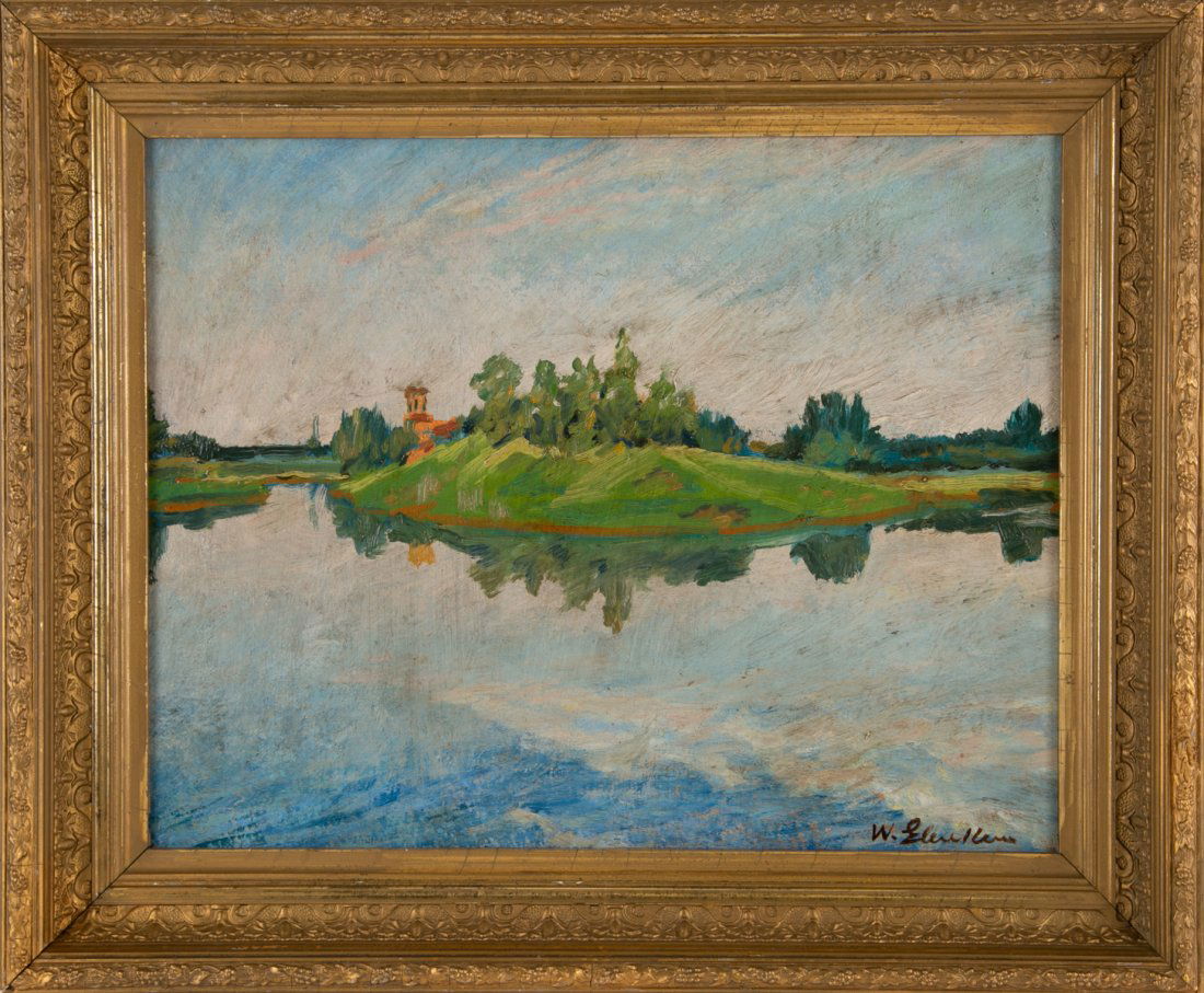 William James Glackens (1870 - 1938) Landscape Painting (1 of 9)