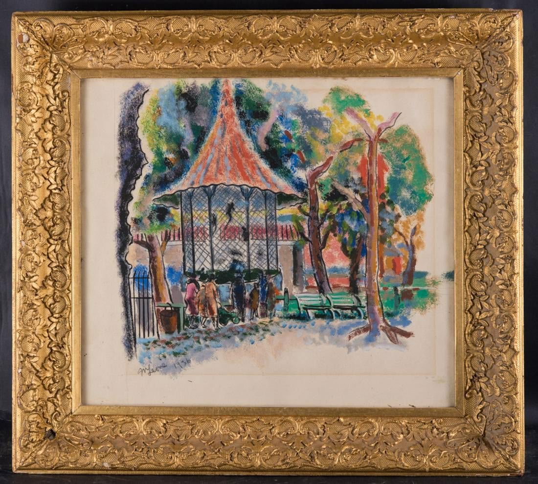 Roberto Leone (1891 - 1975) Listed Artist Vew Of Zoo (1 of 10)