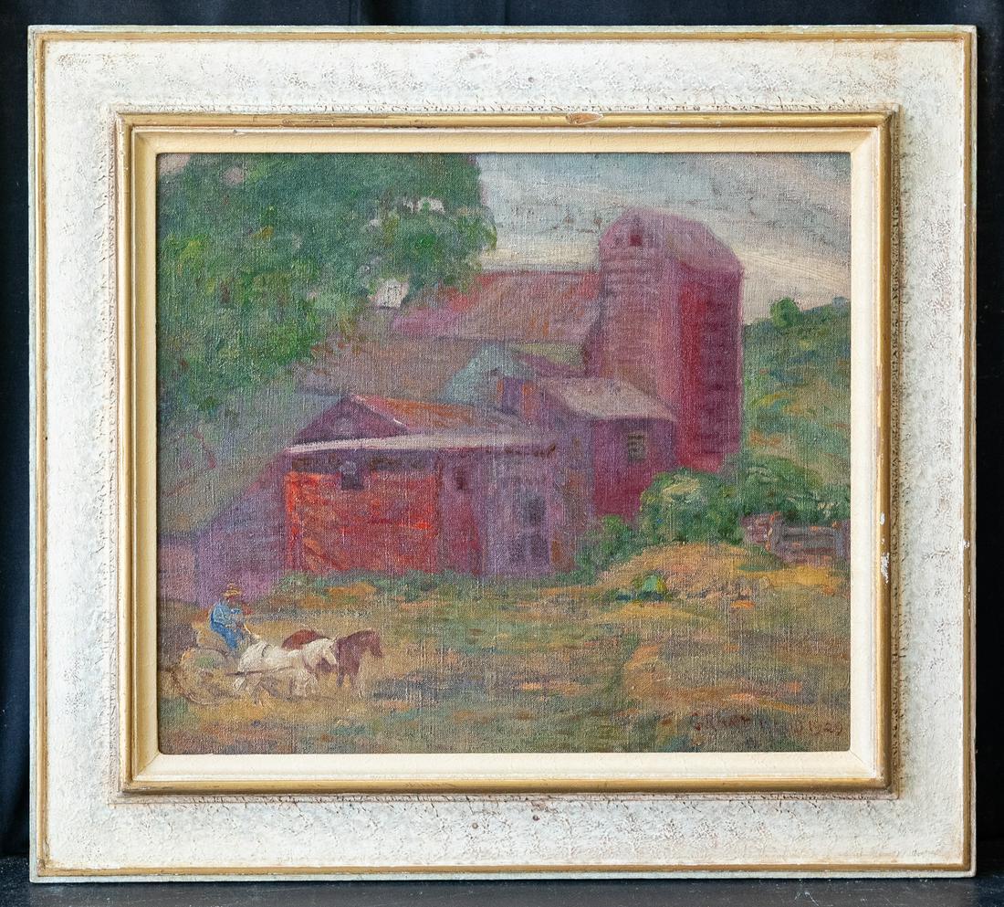 Grant Wood (1891 - 1942) Iowa Artist Oil (1 of 10)