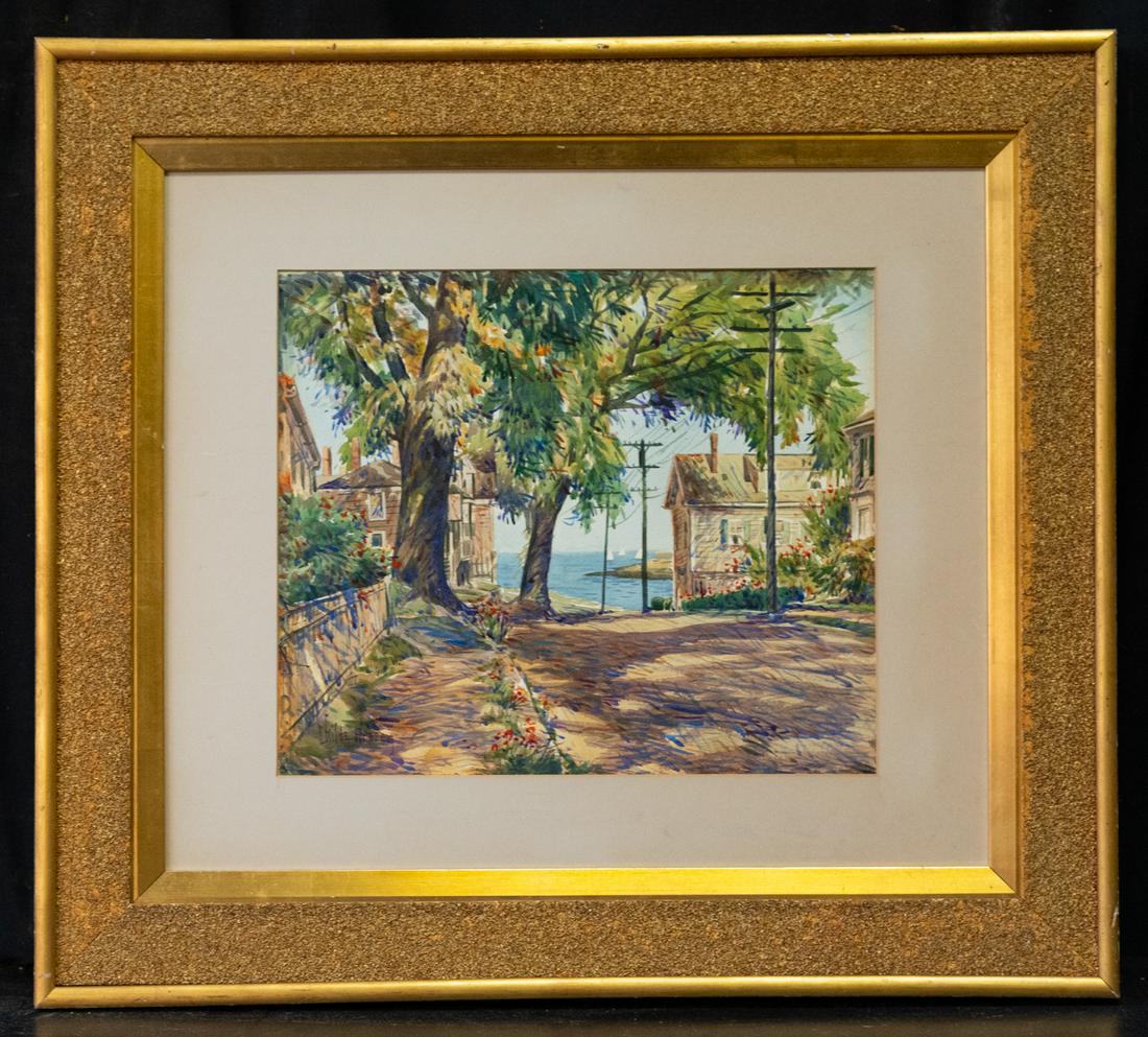 Childe Hassam (1859 - 1935) New York Artist Watercolor (1 of 10)