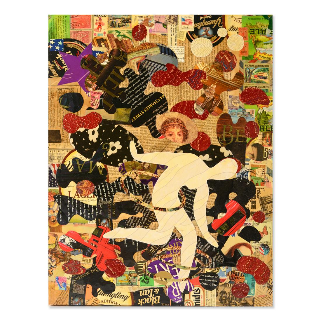 Wayne Cunningham (20th Century) Original Collage "Hula (1 of 10)