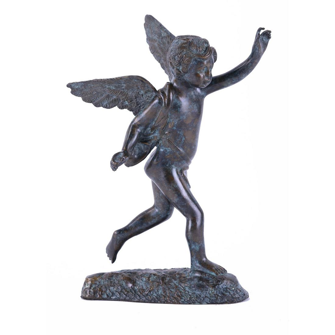 Original VIntage Traditional Bronze Sculpture "Cherub" (1 of 10)