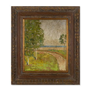 Henry Hensche (1899 - 1992) Untitled: Henry Hensche (1899 - 1992) Untitled Medium: Oil on board Style: Impressionist Size: 13 1/4 " x 10 7/8 " Frame Size: 19 1/8 " x 16 7/8 " Condition: Great, no visible damage seen Age: 20th 