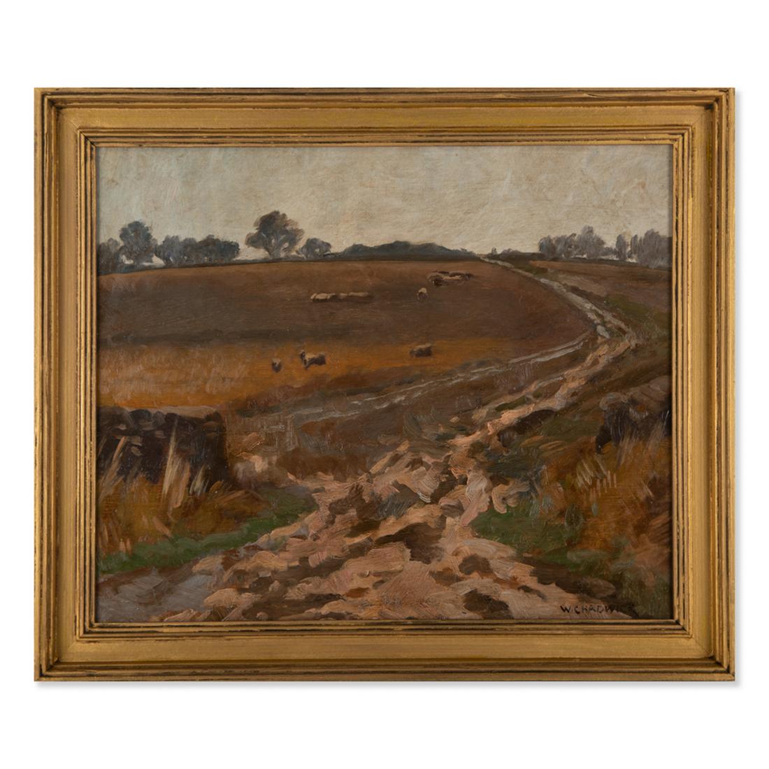 William Chadwick (1879 - 1962) A Flock of Sheep Outside (1 of 13)